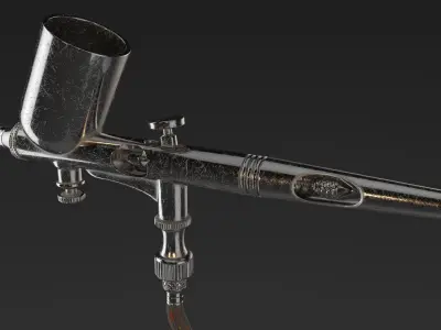 AIRBRUSH paint gun 3D model