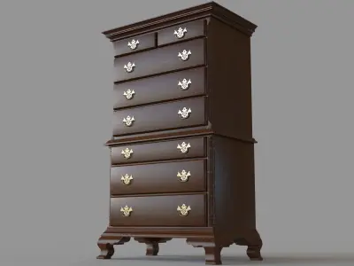 Antique Dresser 3D model