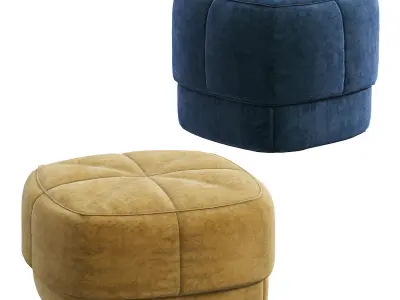 Circus Velour Pouf Normann Copenhagen 3D model