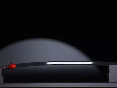 katana 3D model 3