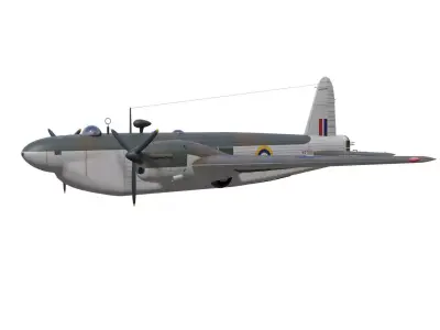 vickers wellington mk VIa 3D model