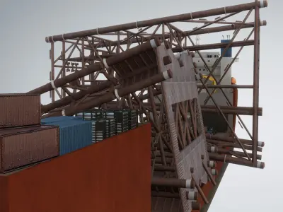 Dockwise Marine Heavy Transport Vessel 3D model