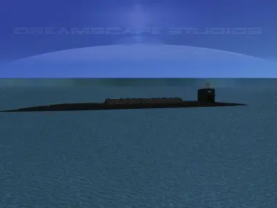 Ohio Class USS Ohio SSGN-726 3D model
