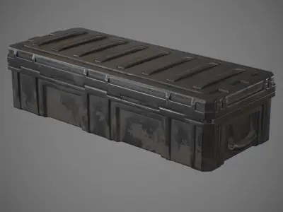 Storage Box Low-poly 3D model