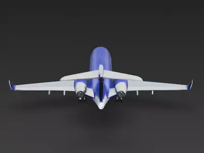 Royal Sovereign Two-Tone Luxury Private Jet Low-poly 3D model