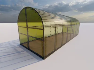 Glass building-Commercial building-building classic 3D model