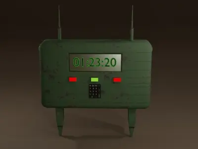 Timer Detonation Explosive 3D model