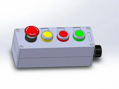 Electric control box 3D model