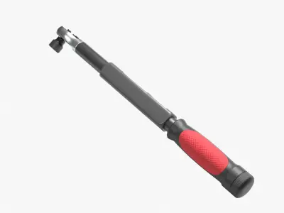 Digital Torque Wrench Low-poly 3D model