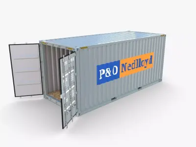 20ft Shipping Container PO Nedlloyd v1 3D model