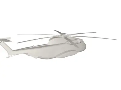 Military Helicopter concept 3D model