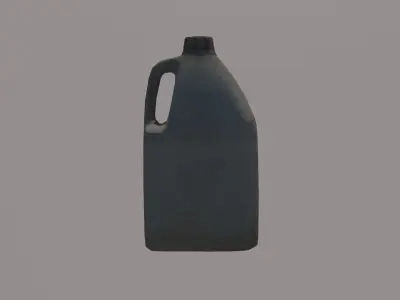 Canister jug of water Low-poly 3D model
