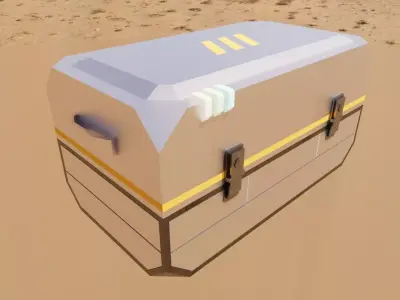 Sci-fi Chest Medium 002 Free 3D model