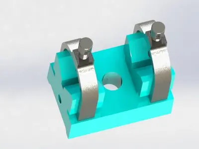 Double V-Block Clamp 3D model