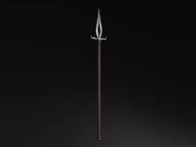 spear and dagger Low-poly 3D model