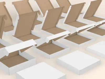 Pizza Box Collection 3D model