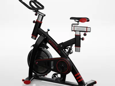 Spinning Bike 3D model purchase
