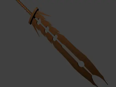 Monster Sword quad blade 3D model