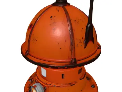 Industrial SciFi Beacon Station 3D model