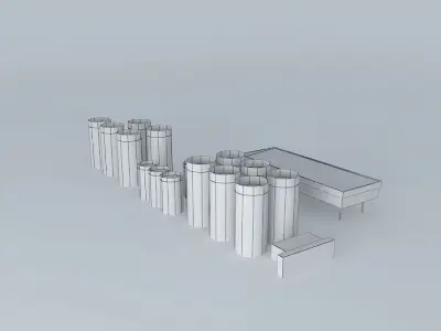 Lubrizol Tanks South Free 3D model purchase