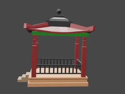 KAJA-Gazebo Sederhana 3D model