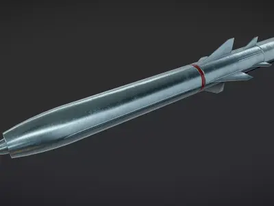 Cruise Missile New Sample Free low-poly 3D model
