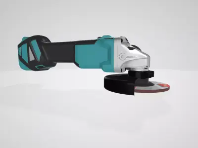 Makita DGA519Z Cordless Angle Grinder Low-poly 3D model