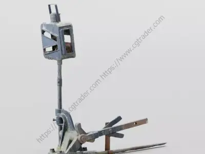 Railroad Switch Free 3D model