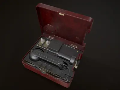 Military phone TA-57 3D model
