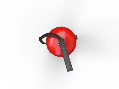 Realistic 3D model of a fire extinguisher Low-poly 3D model