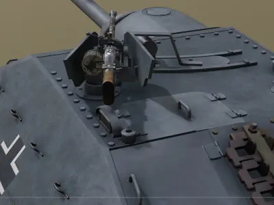 Jagdpanzer 38 - Hetzer grau 3D model