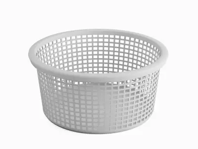 Laundry Plastic Basket Set Low-poly 3D model