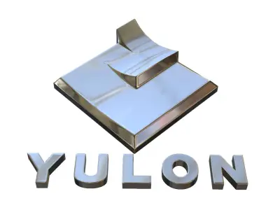 Yulon logo 3D model
