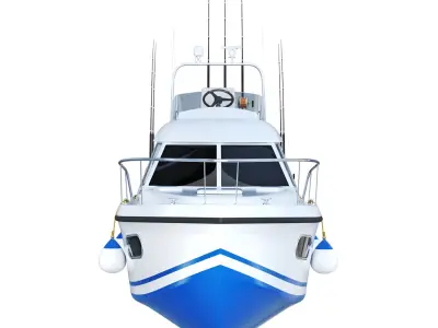 Pleasure fishing boat 3D model by kudim