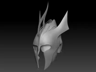 High-poly model Elf helmet 3D model