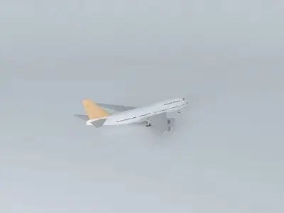 Plane in Viracopos 3D model get