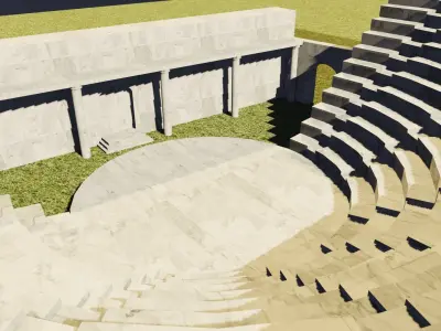 Ancient Greek Theatre 3D model