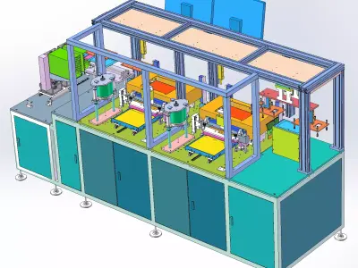Automatic silver dipping machine 3D model