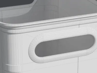 Aluminum Container 001 S 3D model