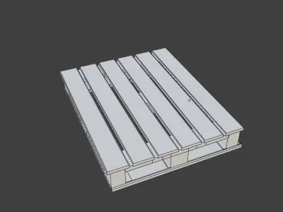 Pallets wooden pallet Low-poly 3D model