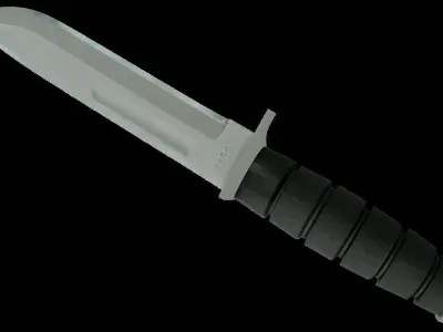 Kabar Combat Knife Low-poly 3D Models Low-poly 3D model