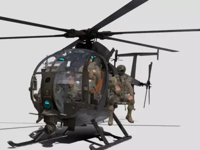 AH 6 PASSARINHO Low-poly 3D model