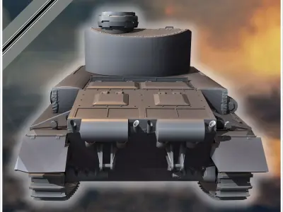 VK 3001 P medium tank - Germany Eastern Western Front Normandy I 3D print model