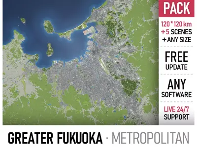 Fukuoka - Kitakyushu 3D Model Pack purchase