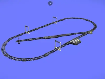 80s FERRORAMA XP200 - RAIL TRACKS ONLY - 3D SCAN 3D print model