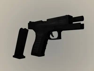 Glock17 Pistol Free low-poly 3D model