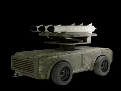 ROCKET LAUNCHER 3D model by Luigi21hh
