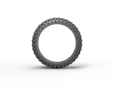 Mud tire Ring 3D print model