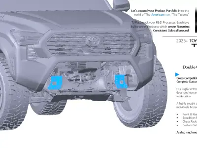 2025 2026 TOYOTA Tacoma TRD Pro Front Chassis And Roof 3D Scan 3D model