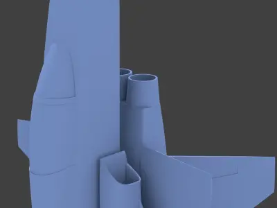 Saeqeh-80  iran f-5e 3D print model